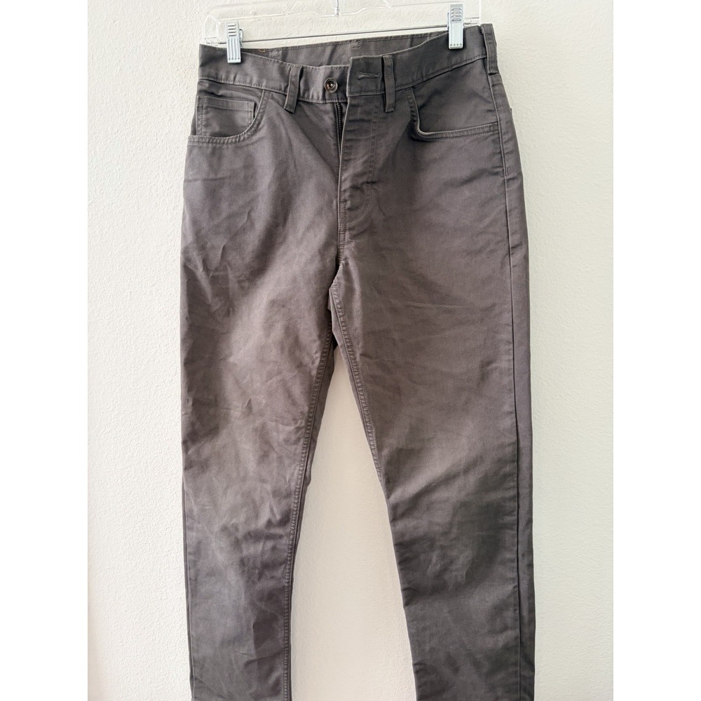 Patagonia Twill Traveler 5-Pocket Pants Mens Size 28 Gray Organic Cotton Blend